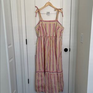 Lane Bryant Women’s Multicolor Striped Maxi Sun Dress 20